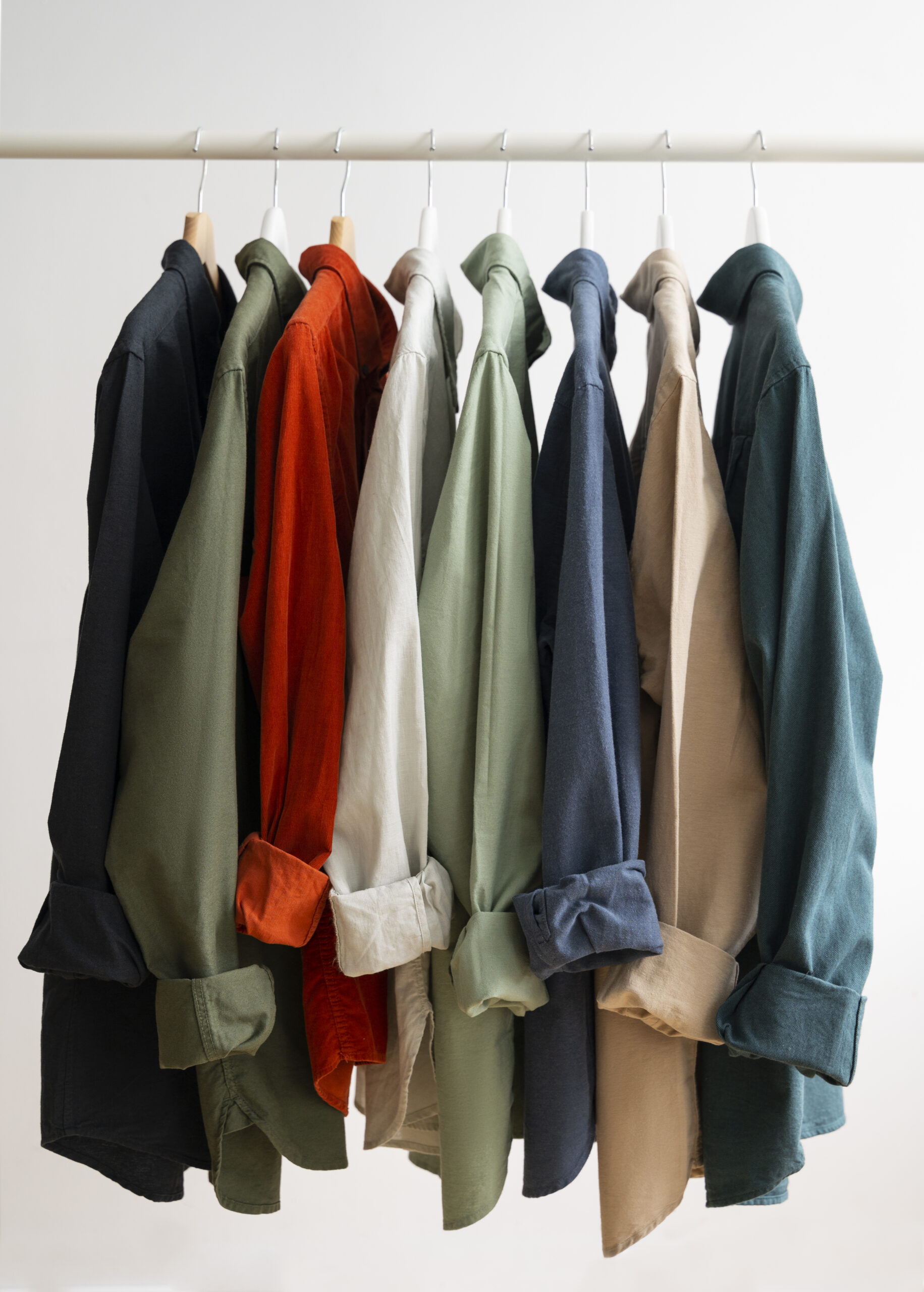 About still life with classic shirts hanger